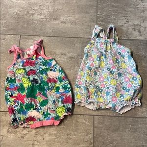Lot of 2 Starting Out Newborn Bubble Suits